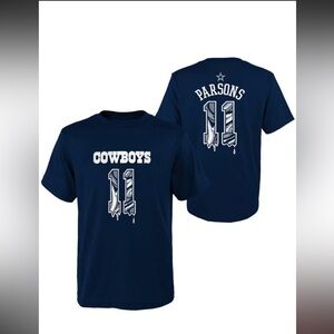 MICAH PARSONS DALLAS COWBOYS YOUTH NAVY BLUE NN DRIP PLAYER TEE